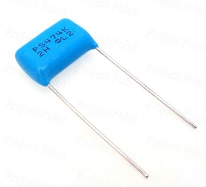 0.47uF - 470nF 500V Non-Polar Polyester Capacitor (Min Order Quantity 1 pc for this Product)