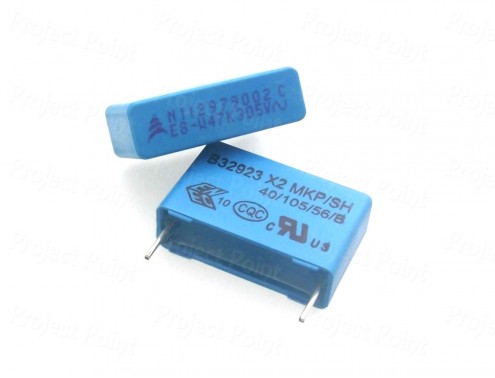 0.47uF Class X2 Box Type Capacitor (Min Order Quantity 1 pc for this Product)