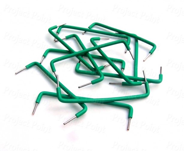 Solderless Breadboard Jumper Wires 0.5 Inch - 50pcs Green (Min Order Quantity 1 pac for this Product)