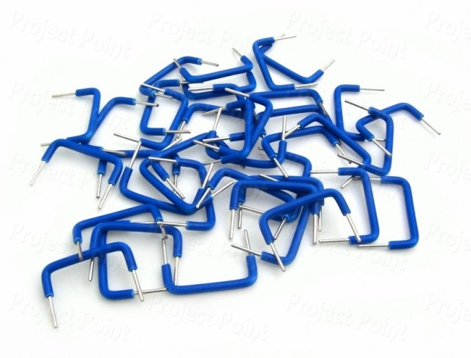 Solderless Breadboard Jumper Wires 1.7 Inch - 50pcs Blue (Min Order Quantity 1 pac for this Product)