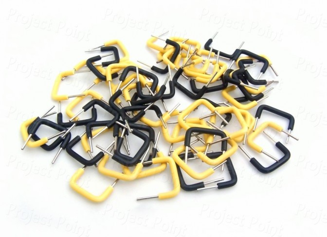 Solderless Breadboard Jumper Wires 0.4 Inch - 27pcs Black+Yellow (Min Order Quantity 1 pac for this Product)