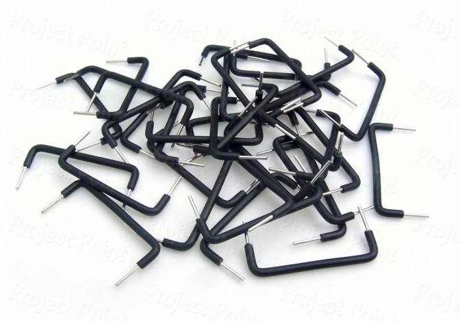 Solderless Breadboard Jumper Wires 0.4 Inch - 100pcs Black (Min Order Quantity 1 pac for this Product)