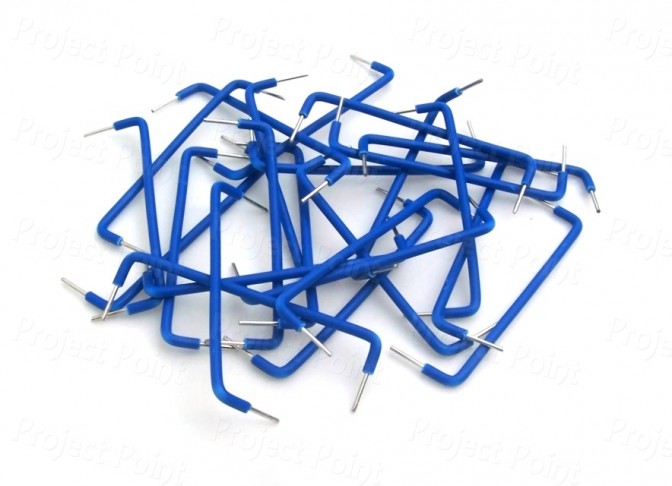 Solderless Breadboard Jumper Wires 1.6 Inch - 50pcs Blue (Min Order Quantity 1 pc for this Product)