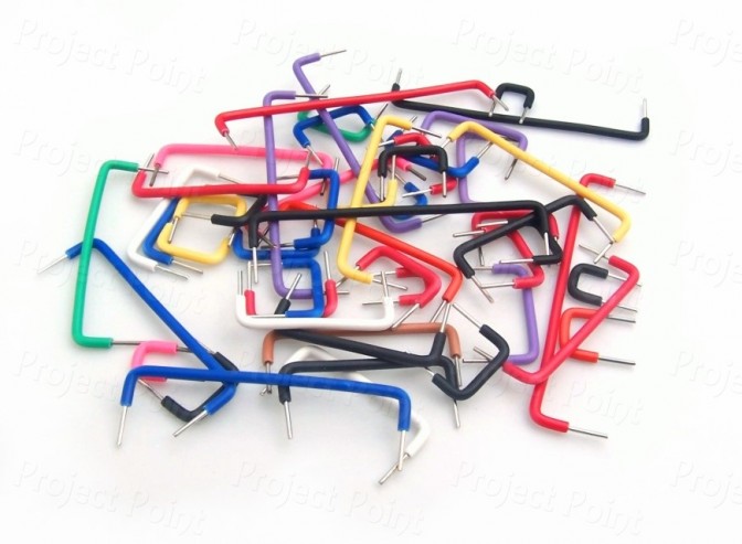 Solderless Breadboard Jumper Wires 0.3 to 2.1 Inch - 74pcs Assorted (Min Order Quantity 1 pac for this Product)