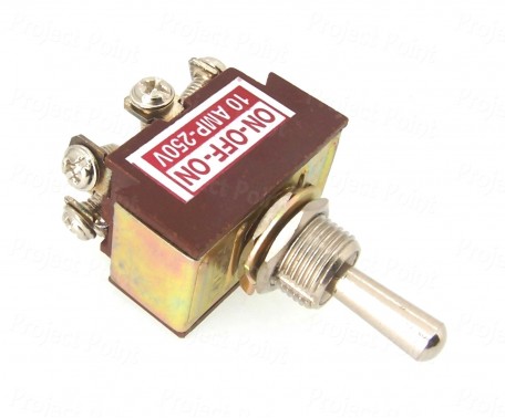 Double Pole Center-Off Heavy Duty Toggle Switch - 10A (Min Order Quantity 1 pc for this Product)