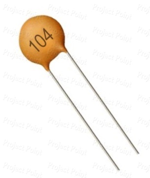 0.1uF - 100nF 50V Ceramic Disc Capacitor (Min Order Quantity 1 pc for this Product)