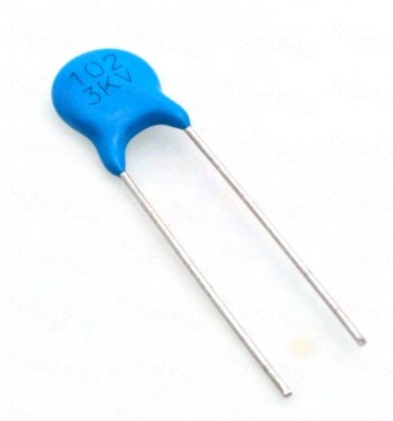 0.001uF - 1nF 3kV High Quality Ceramic Disc Capacitor (Min Order Quantity 1 pc for this Product)