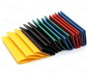 Pre-Cut Heat Shrink Tube 9mm x 20mm Black - 20 Pcs