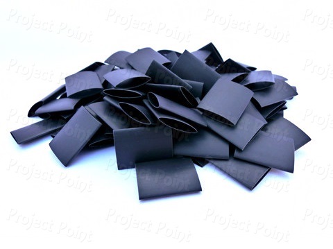 Pre-Cut Heat Shrink Tube 10mm x 60mm Black - 10 Pcs (Min Order Quantity 1 pc for this Product)