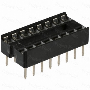 16-Pin Low Cost IC Socket (Min Order Quantity 1 pc for this Product)