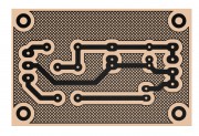 Full Wave Rectifier Power Supply PCB with Toner Transfer