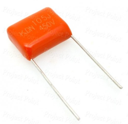 1uF 450V Non-Polar Metallized Film Capacitor (Min Order Quantity 1 pc for this Product)