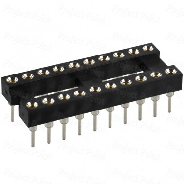 20-Pin High Reliability Machined Contacts IC Socket (Min Order Quantity 1 pc for this Product)