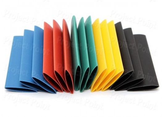 Pre-Cut Heat Shrink Tube 18mm x 30mm Black - 50 Pcs (Min Order Quantity 1pc for this Product)