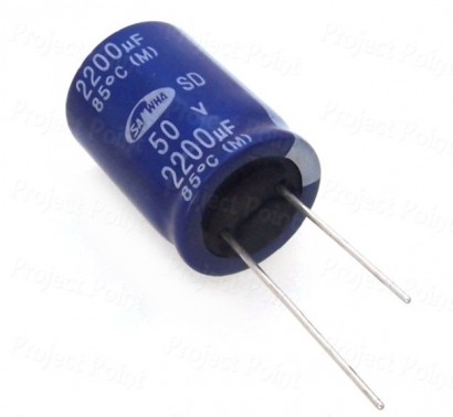 2200uF 50V Best Quality Electrolytic Capacitor - Samwha (Min Order Quantity 1 pc for this Product)