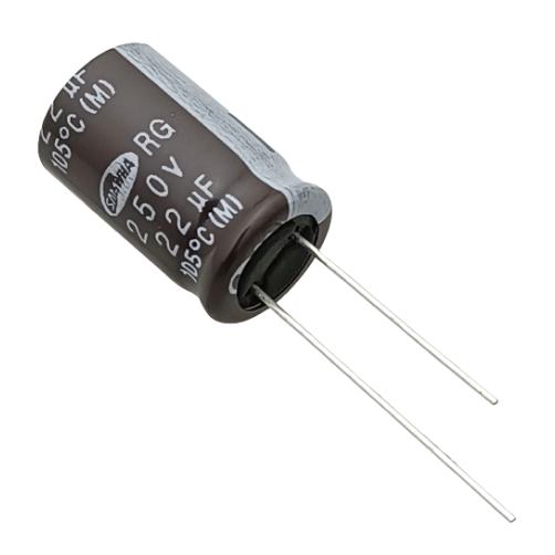 22uF 250V 105°C Electrolytic Capacitor - Samwha (Min Order Quantity 1 pc for this Product)