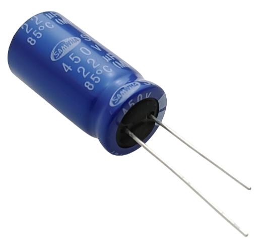 22uF 450V Best Quality Electrolytic Capacitor - Samwha (Min Order Quantity 1 pc for this Product)