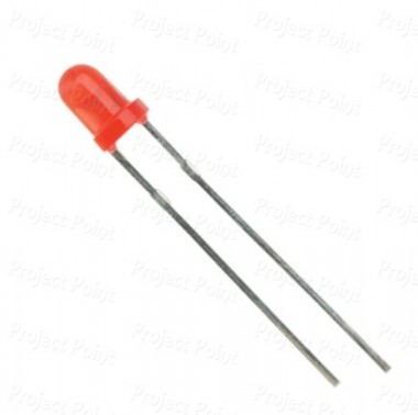 3mm High Quality Diffused Lens Red LED (Min Order Quantity 1pc for this Product)