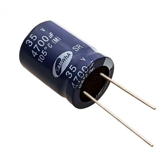 4700uF 35V 105°C Electrolytic Capacitor - Samwha (Min Order Quantity 1 pc for this Product)