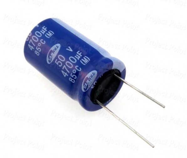 4700uF 50V Best Quality Electrolytic Capacitor - Samwha (Min Order Quantity 1 pc for this Product)
