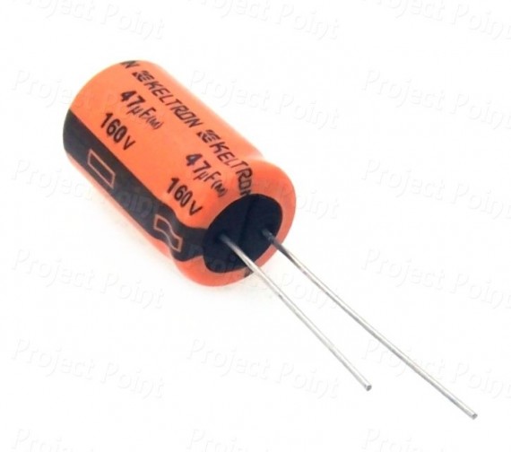 47uF 160V High Quality Electrolytic Capacitor - Keltron (Min Order Quantity 1 pc for this Product)