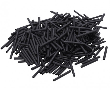 Pre-Cut Heat Shrink Tube 1.5mm x 10mm Black - 100 Pcs (Min Order Quantity 1pc for this Product)