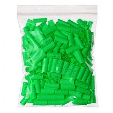 Pre-Cut Heat Shrink Tube 5mm x 20mm Green - 100 Pcs (Min Order Quantity 1 pc for this Product)