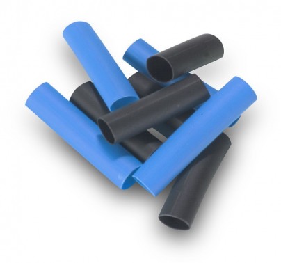 Pre-Cut Heat Shrink Tube 5mm x 50mm Blue and Black - 100 Pcs (Min Order Quantity 1 pc for this Product)