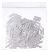 Pre-Cut Heat Shrink Tube 5mm x 20mm White - 100 Pcs