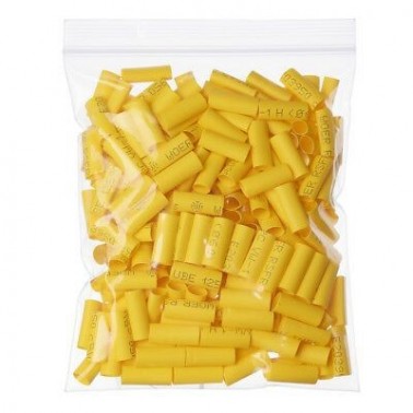 Pre-Cut Heat Shrink Tube 5mm x 50mm Yellow - 100 Pcs (Min Order Quantity 1 pc for this Product)