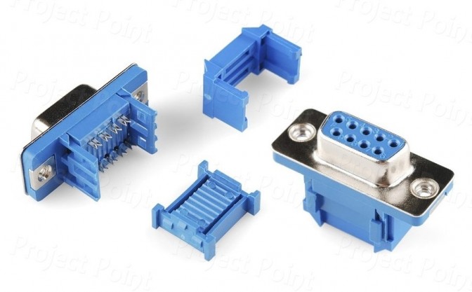 9 Pin D-SUB Female IDC Flat Ribbon Cable Connector (Min Order Quantity 1 pc for this Product)