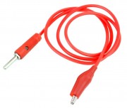 4mm Banana Plug to Alligator (Crocodile) Cable - 6A 60cm Red