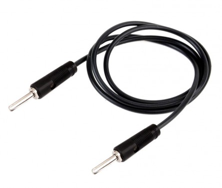 4mm Banana Plug to Banana Plug Cable - 24A 40cm Black (Min Order Quantity 1pc for this Product)