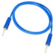 4mm Banana Plug to Banana Plug Cable - 6A 100cm Blue