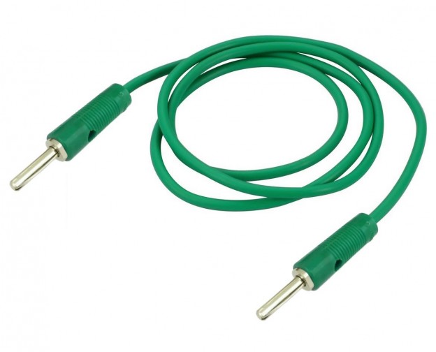 4mm Banana Plug to Banana Plug Cable - 10A 40cm Green (Min Order Quantity 1 pc for this Product)