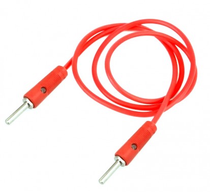 4mm Banana Plug to Banana Plug Cable - 13A 40cm Red (Min Order Quantity 1pc for this Product)