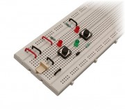 AND Gate Using LED And Diode On Breadboard