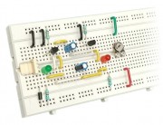 Transistors LED Flasher On Breadboard - 2 LEDs