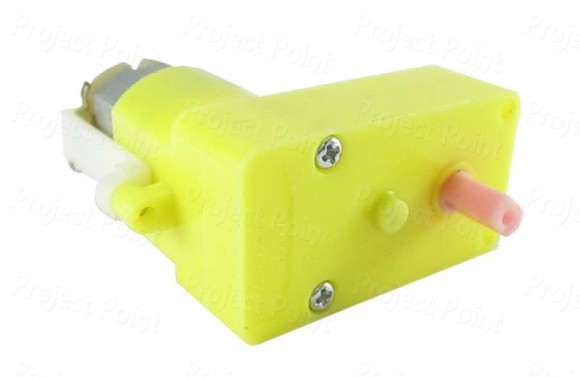 DC Plastic Gear Motor, Side Shaft 150 RPM (Min Order Quantity 1 pc for this Product)