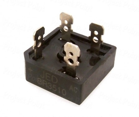 BR3510 1000V 35A Bridge Rectifier - JED GBPC3510 (Min Order Quantity 1 pc for this Product)