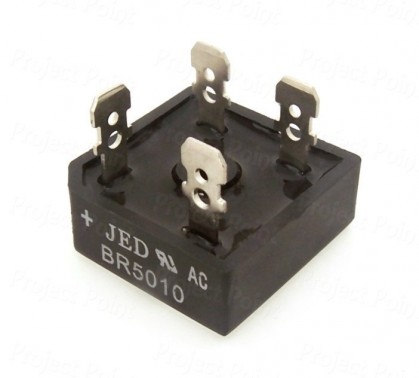 BR5010 1000V 50A Bridge Rectifier - JED (Min Order Quantity 1 pc for this Product)