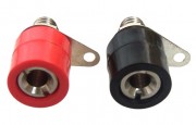 4mm Banana Socket High Quality - Red Black Pair