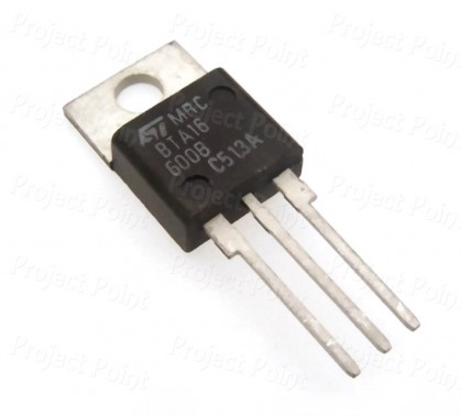 BTA16 - 16A 600V Triac (Min Order Quantity 1pc for this Product)