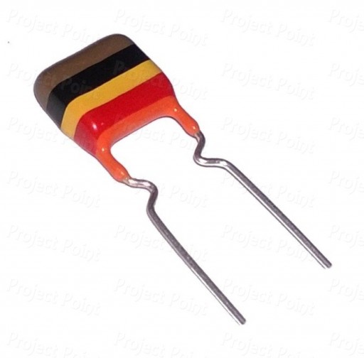 0.1uF - 100nF 250V Polyester Film Capacitor - Vishay (Min Order Quantity 1 pc for this Product)
