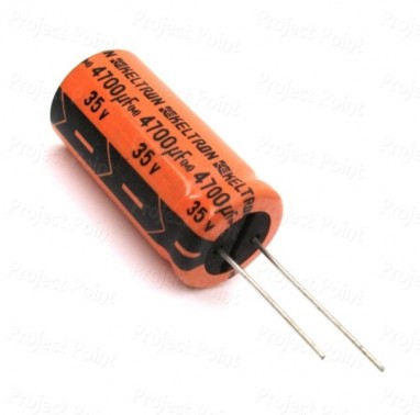 4700uF 35V Electrolytic Capacitor - Keltron (Min Order Quantity 1 pc for this Product)