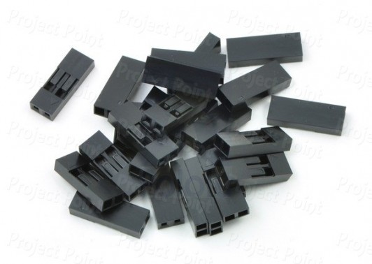 2.54mm Crimp Connector Housing 1x2 (Min Order Quantity 1 pc for this Product)