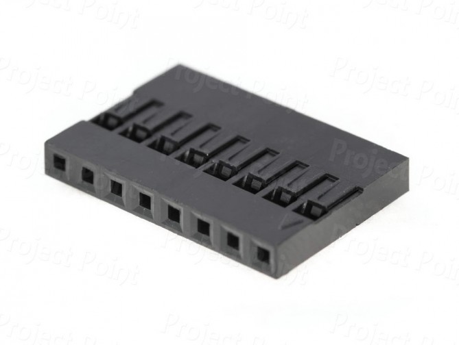 2.54mm Crimp Connector Housing 1x8 (Min Order Quantity 1 pc for this Product)