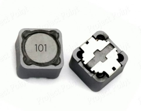 100uH Shielded SMD Power Inductor - CDRH127 (Min Order Quantity 1 pc for this Product)