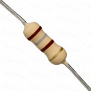 180 Ohm 0.5W Carbon Film Resistor 5% - Medium Quality