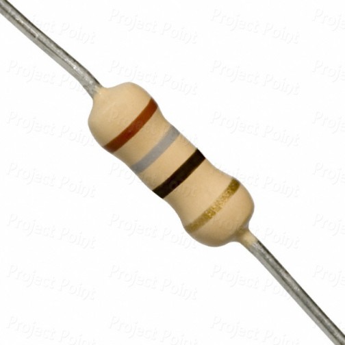 18 Ohm 0.5W Carbon Film Resistor 5% - Medium Quality (Min Order Quantity 1 pc for this Product)